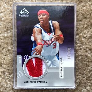 2004 upper deck Quentin Richardson authentic patches games used edition 88/100